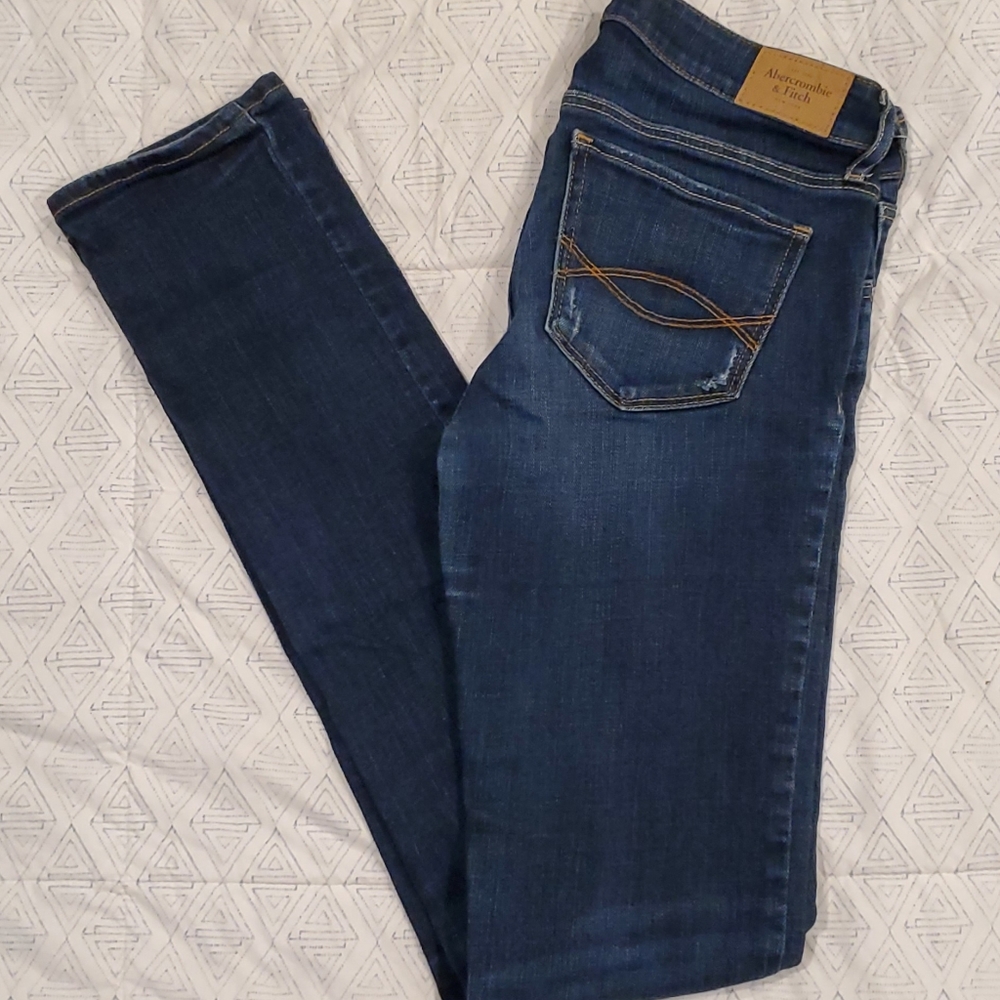 A&F Distressed Jeans